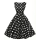 Women Summer Party Vintage Polka Retro Dress Custom